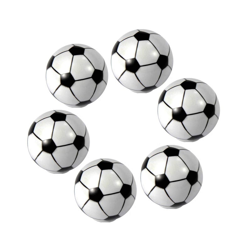 ZILucky Soccer Drawer knobs Ball Sports Party Theme Children and Baby Home Decor Drawer Pulls Handles for Dresser Cupboard Wardrobe Cabinet Kitchen Knobs Pack of 6 (Soccer) - Image 1